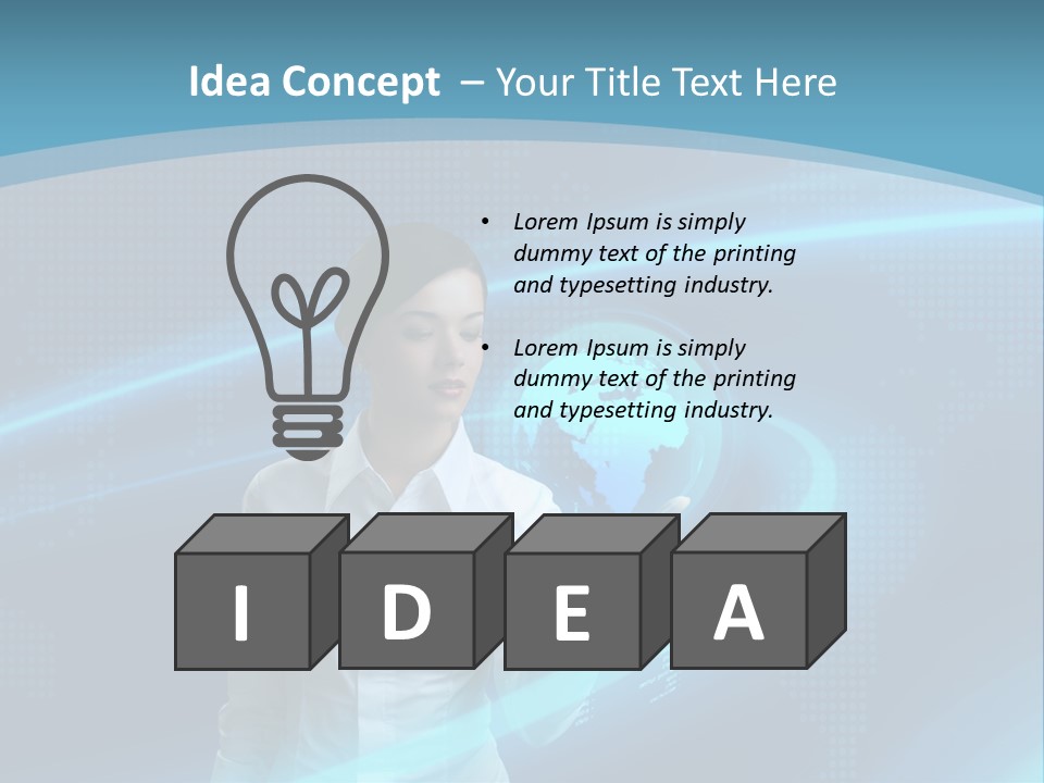 Professional Finger Girl PowerPoint Template