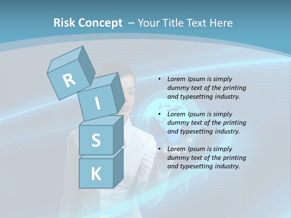 Professional Finger Girl PowerPoint Template