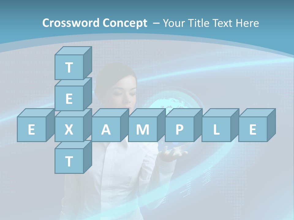 Professional Finger Girl PowerPoint Template