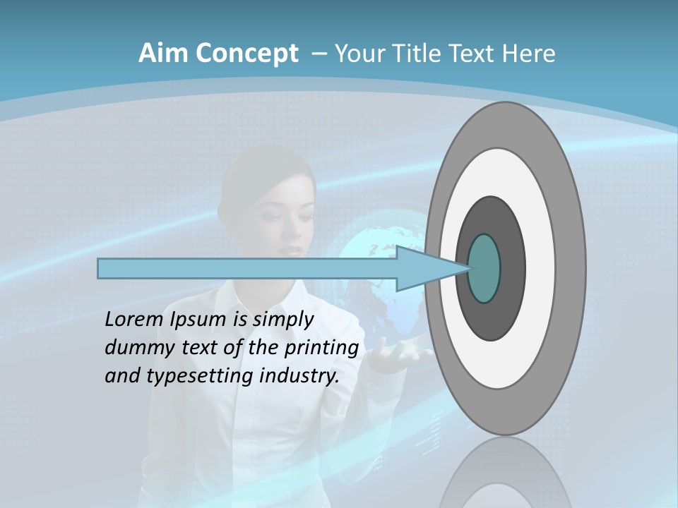 Professional Finger Girl PowerPoint Template