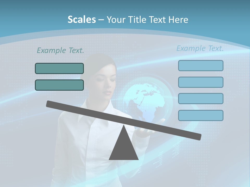 Professional Finger Girl PowerPoint Template