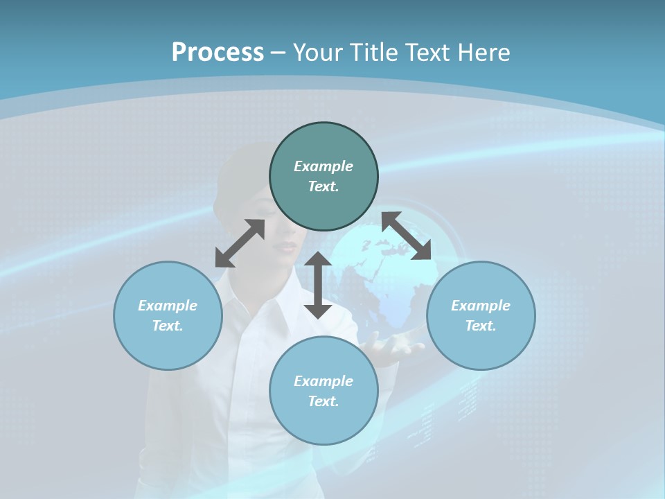 Professional Finger Girl PowerPoint Template