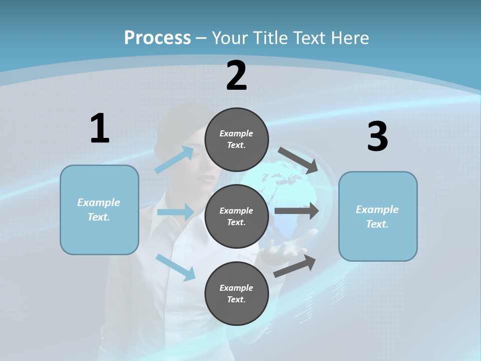 Professional Finger Girl PowerPoint Template