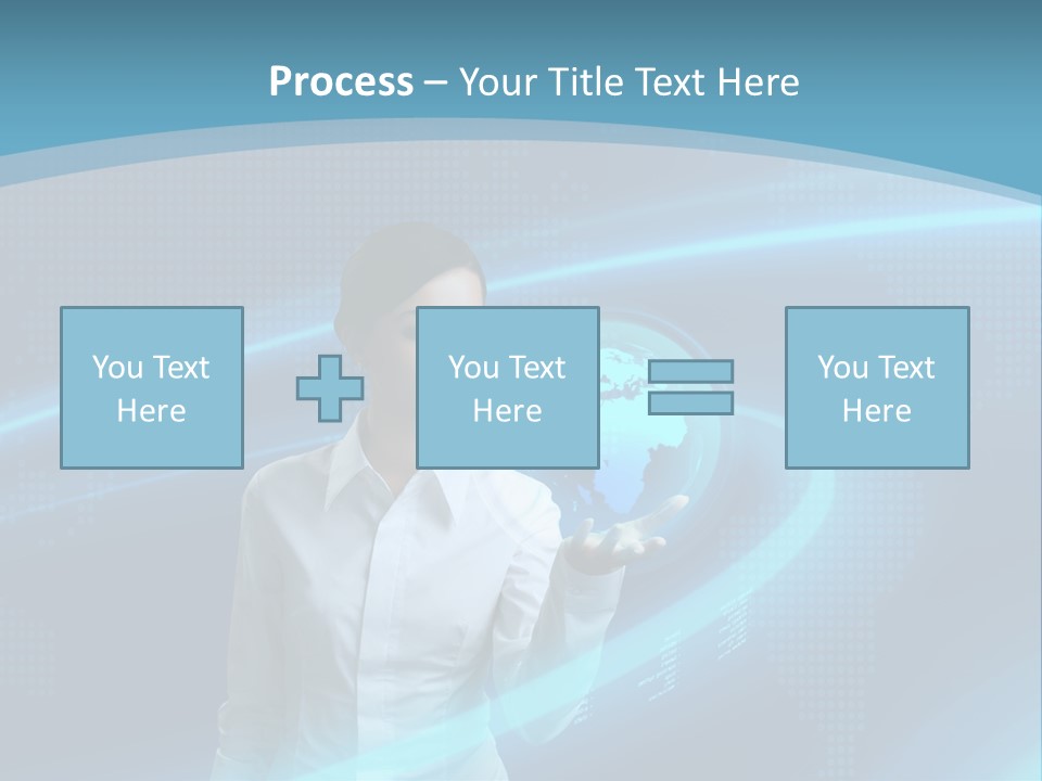 Professional Finger Girl PowerPoint Template