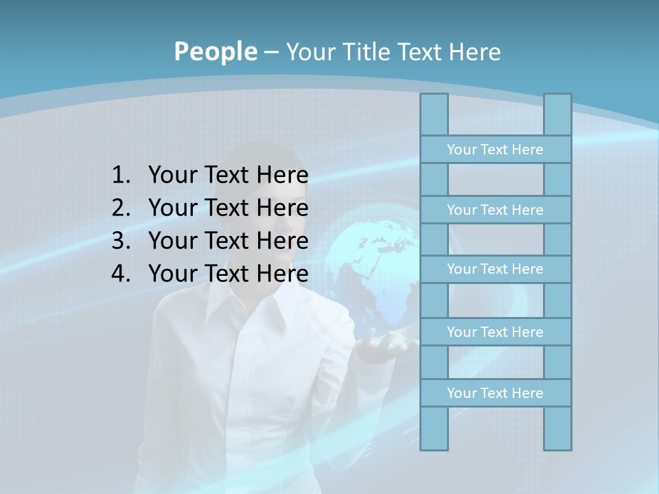 Professional Finger Girl PowerPoint Template