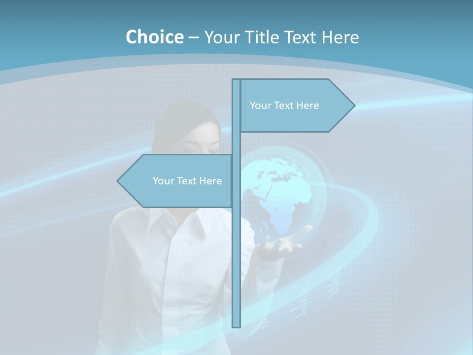 Professional Finger Girl PowerPoint Template