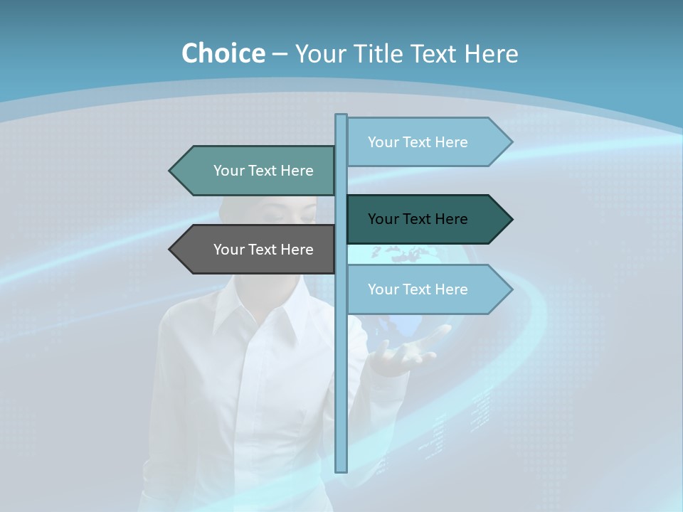 Professional Finger Girl PowerPoint Template