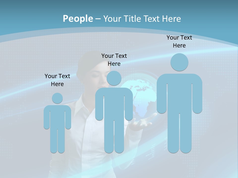 Professional Finger Girl PowerPoint Template