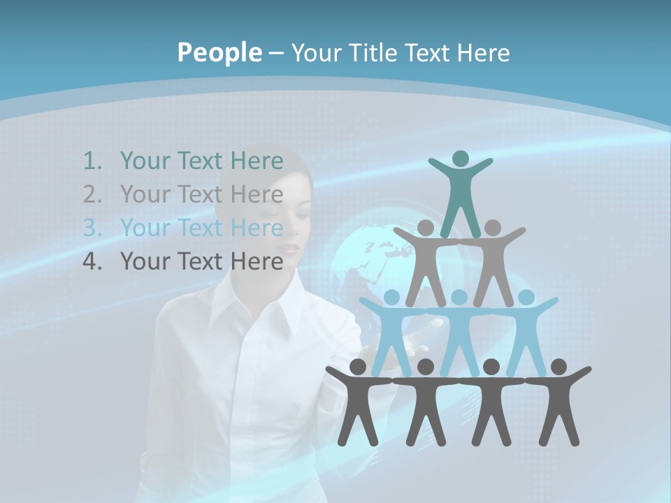 Professional Finger Girl PowerPoint Template