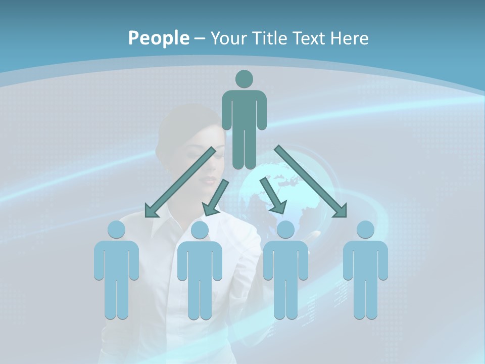 Professional Finger Girl PowerPoint Template