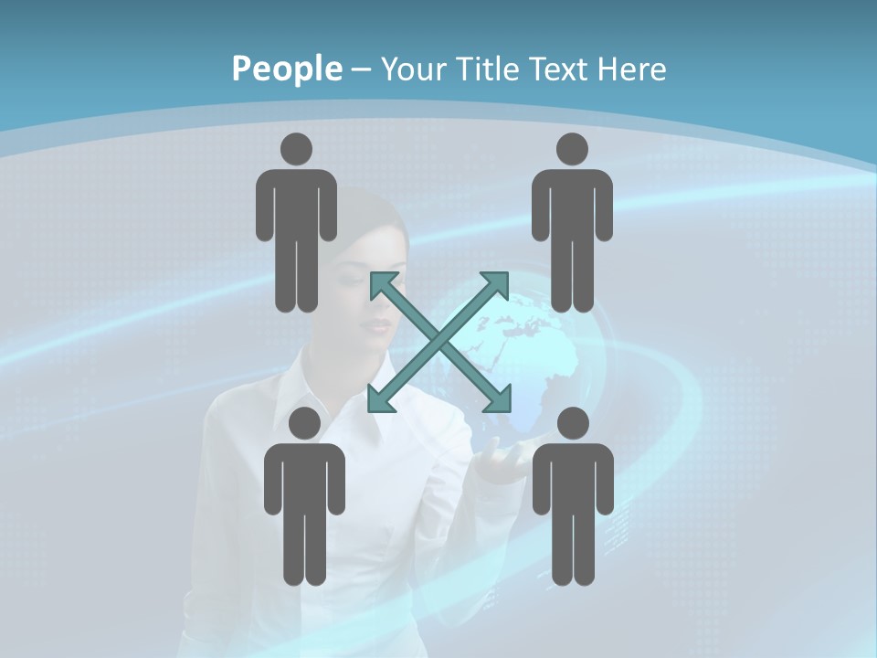 Professional Finger Girl PowerPoint Template