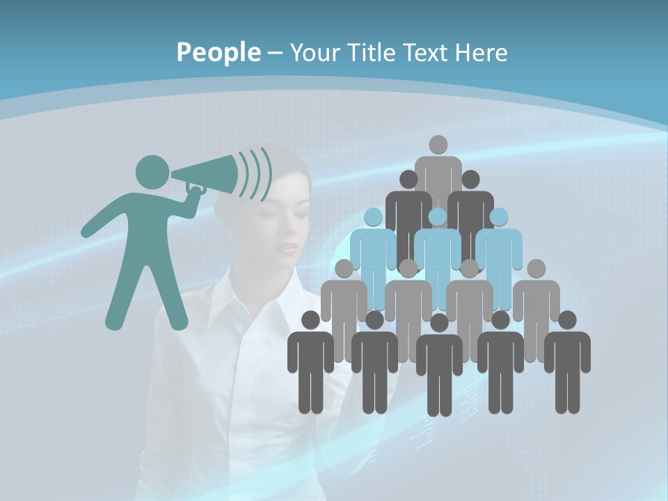 Professional Finger Girl PowerPoint Template