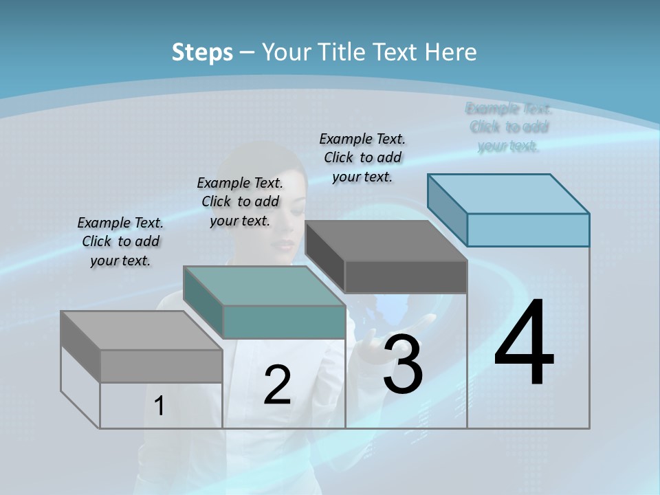 Professional Finger Girl PowerPoint Template