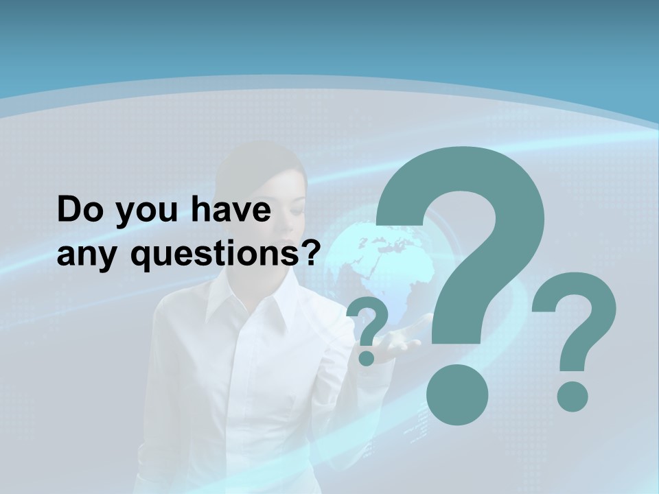 Professional Finger Girl PowerPoint Template