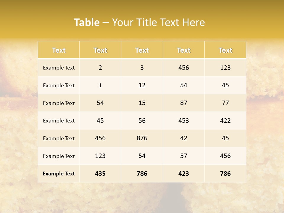 Fresh Texture Eating PowerPoint Template