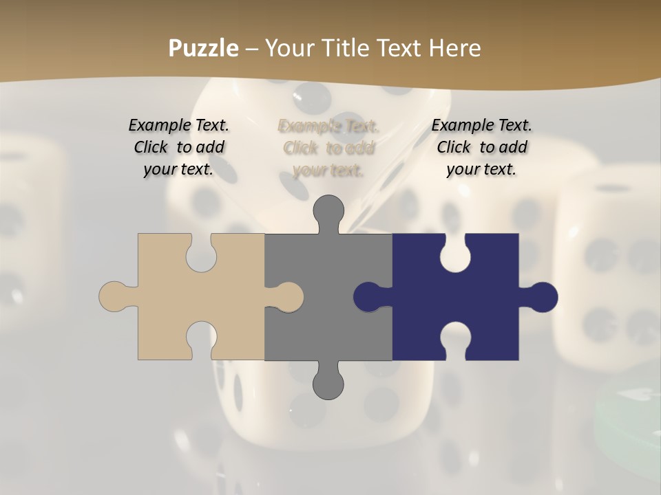 Wager Flush Blue PowerPoint Template