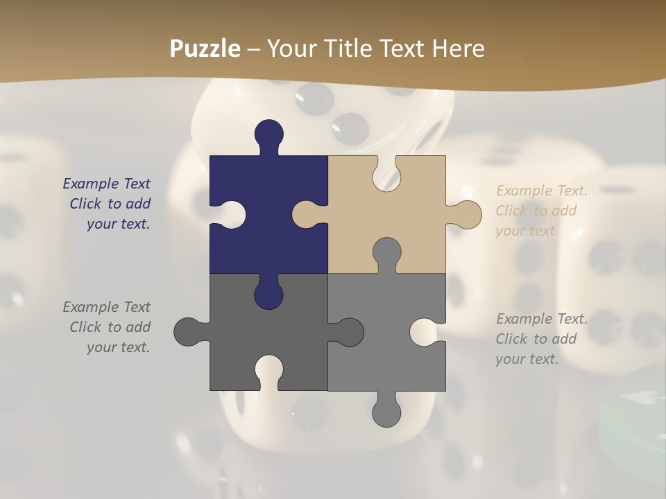 Wager Flush Blue PowerPoint Template