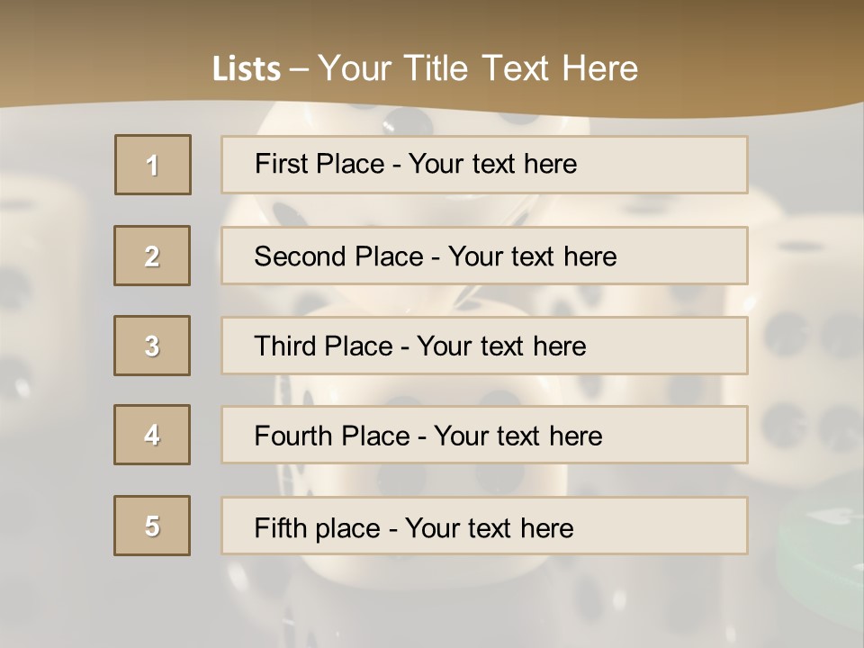 Wager Flush Blue PowerPoint Template