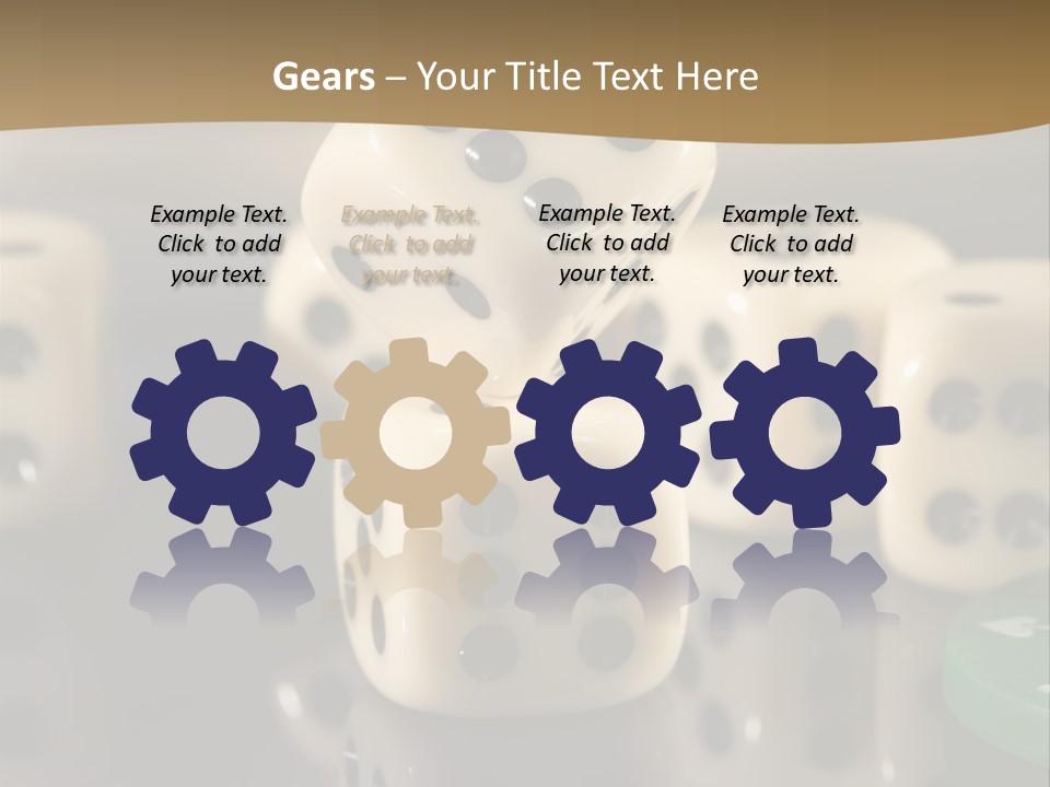 Wager Flush Blue PowerPoint Template