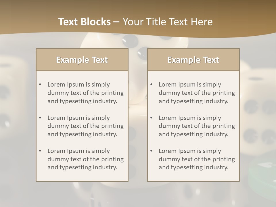Wager Flush Blue PowerPoint Template