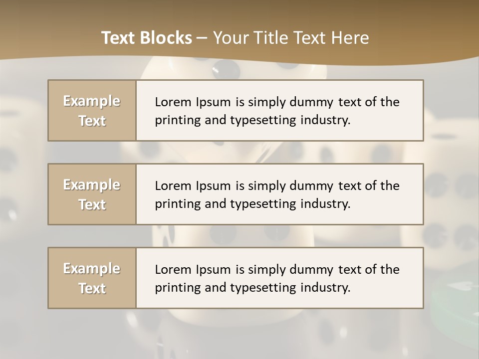 Wager Flush Blue PowerPoint Template