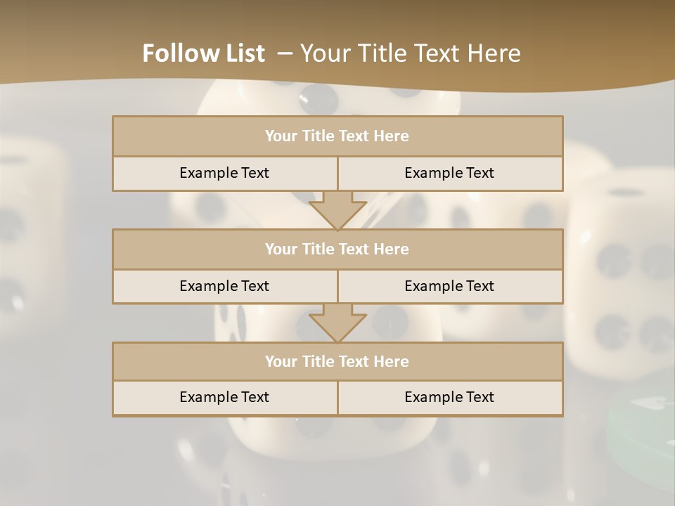 Wager Flush Blue PowerPoint Template