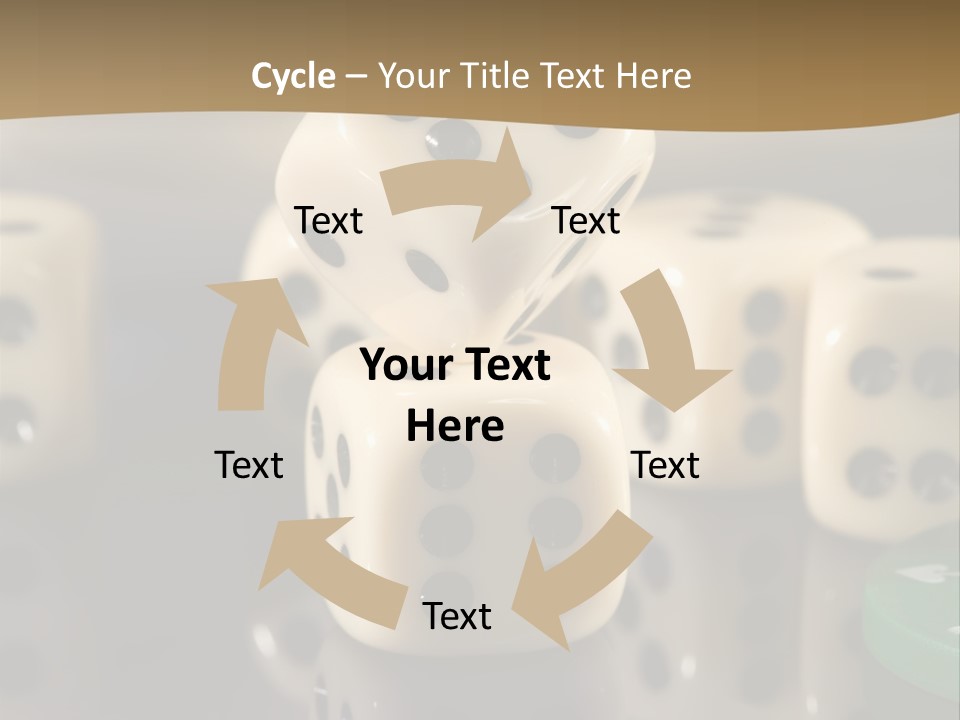 Wager Flush Blue PowerPoint Template