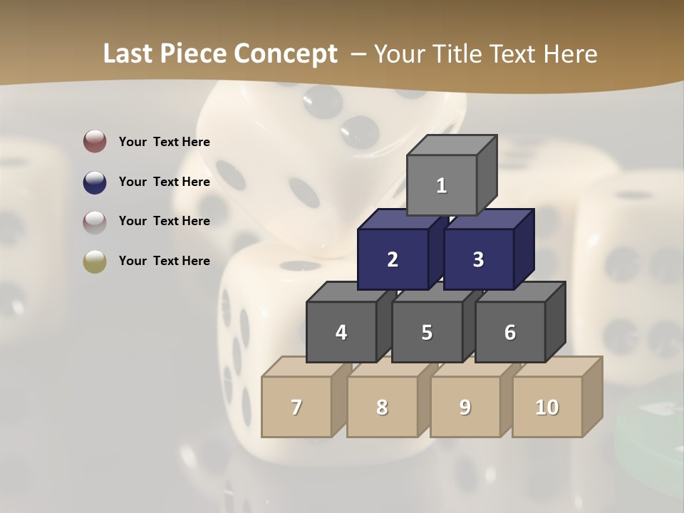 Wager Flush Blue PowerPoint Template