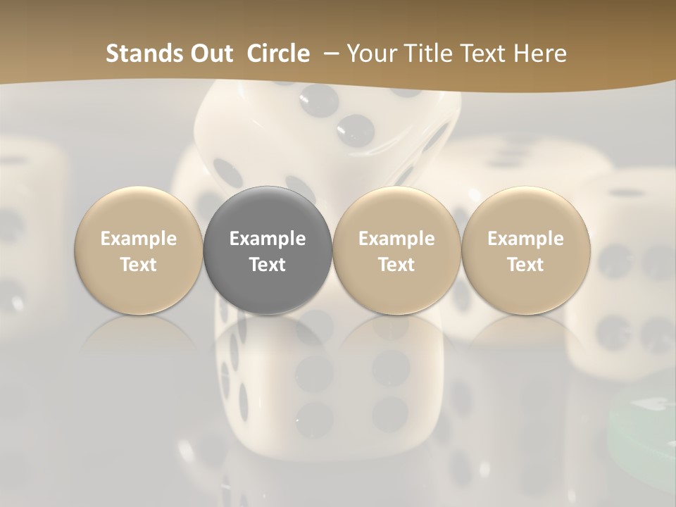 Wager Flush Blue PowerPoint Template