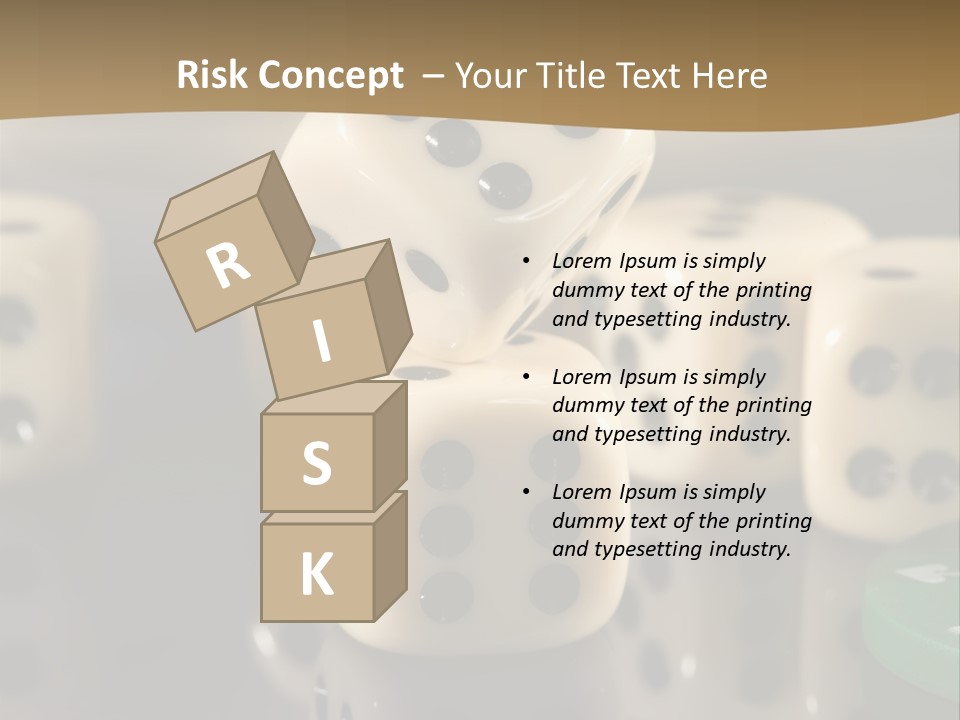 Wager Flush Blue PowerPoint Template