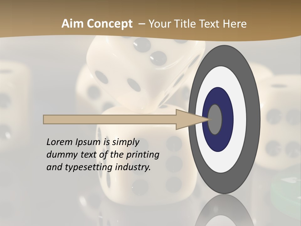 Wager Flush Blue PowerPoint Template