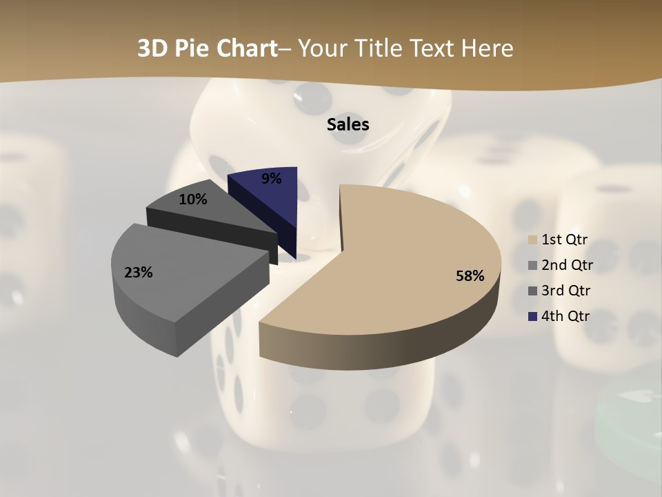 Wager Flush Blue PowerPoint Template