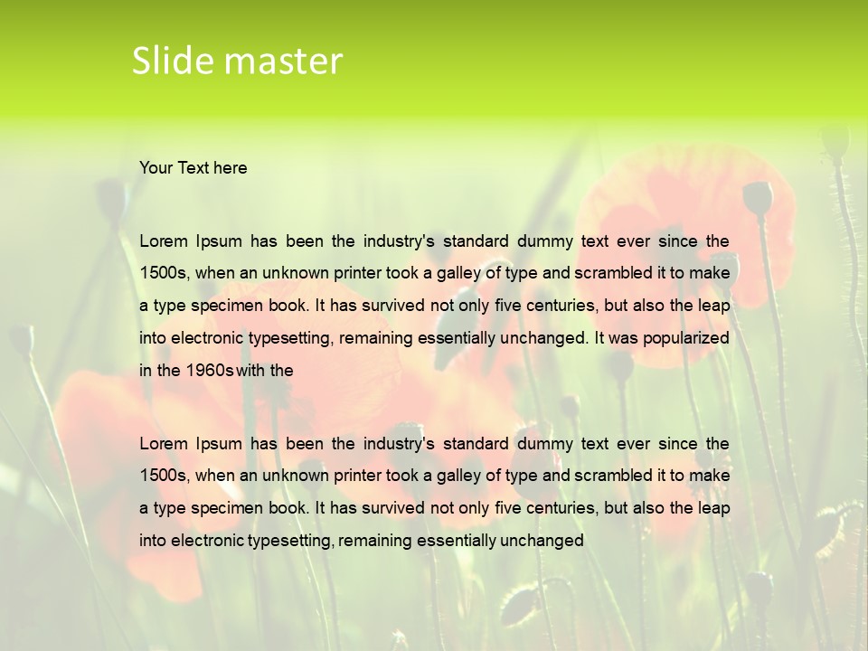 Sunny French Dordogne PowerPoint Template