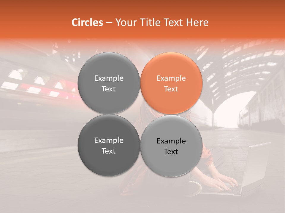 Caucasian Railway Listen PowerPoint Template