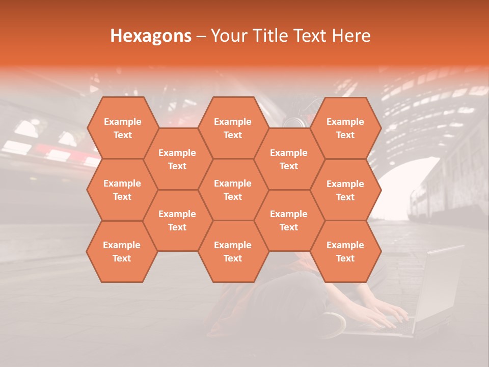 Caucasian Railway Listen PowerPoint Template