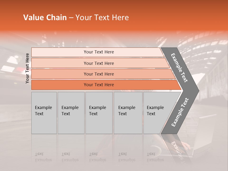 Caucasian Railway Listen PowerPoint Template