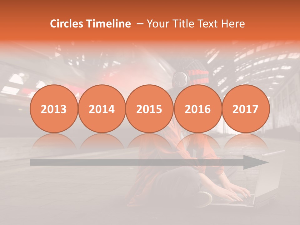 Caucasian Railway Listen PowerPoint Template