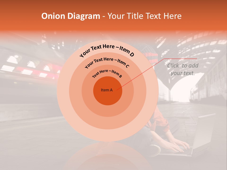 Caucasian Railway Listen PowerPoint Template