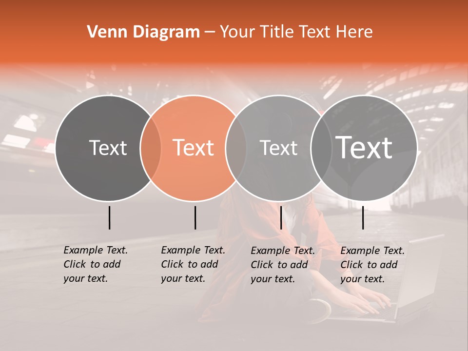 Caucasian Railway Listen PowerPoint Template