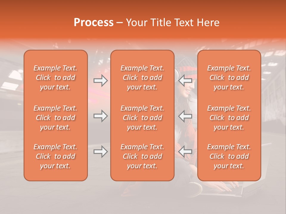 Caucasian Railway Listen PowerPoint Template