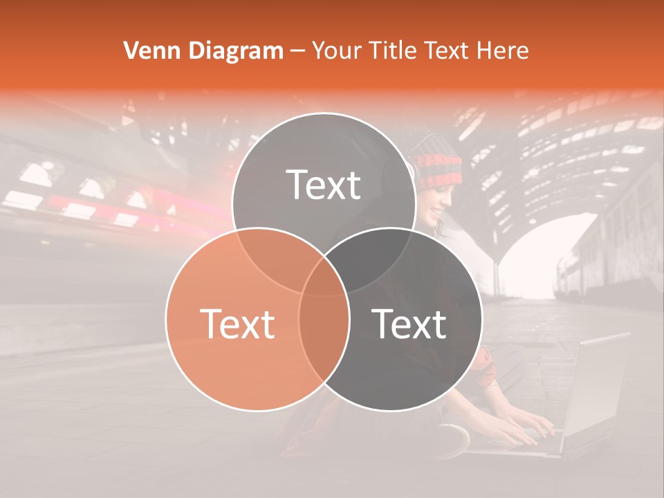 Caucasian Railway Listen PowerPoint Template