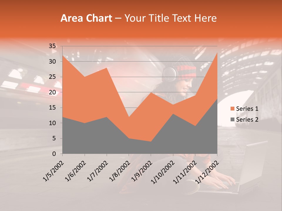 Caucasian Railway Listen PowerPoint Template