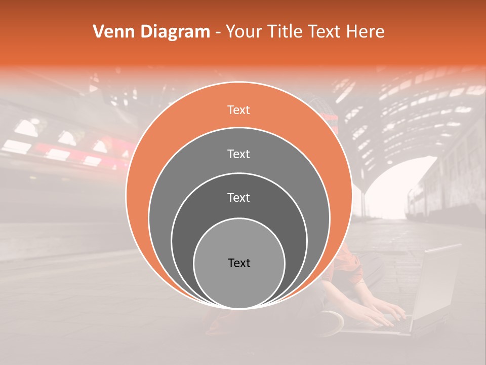 Caucasian Railway Listen PowerPoint Template