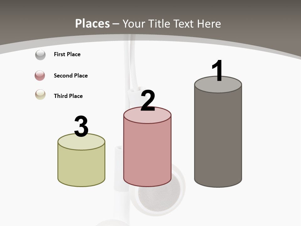 Music Isolated Cable PowerPoint Template