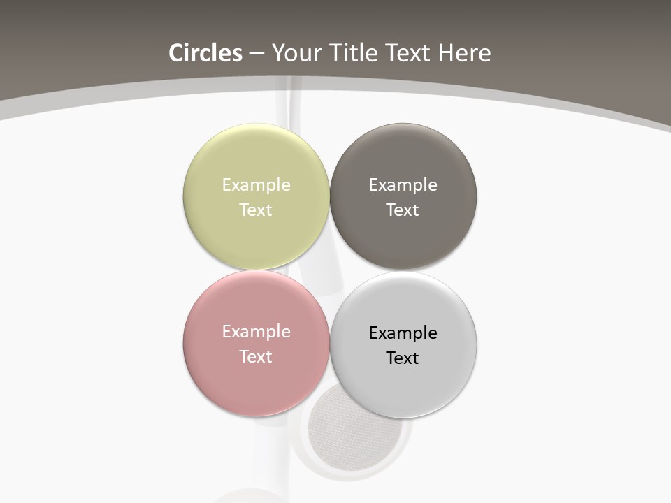 Music Isolated Cable PowerPoint Template