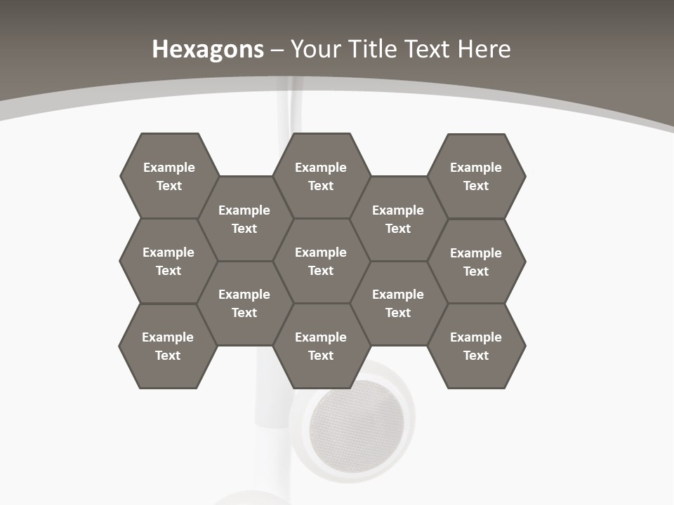 Music Isolated Cable PowerPoint Template