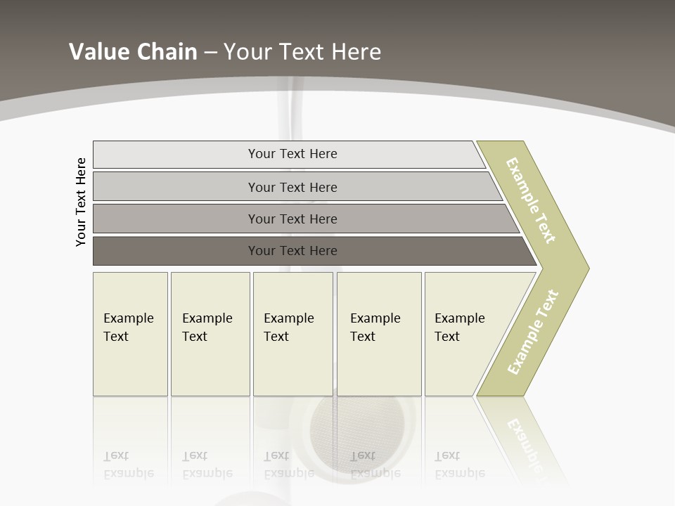 Music Isolated Cable PowerPoint Template