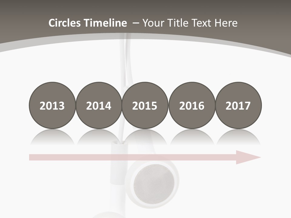 Music Isolated Cable PowerPoint Template