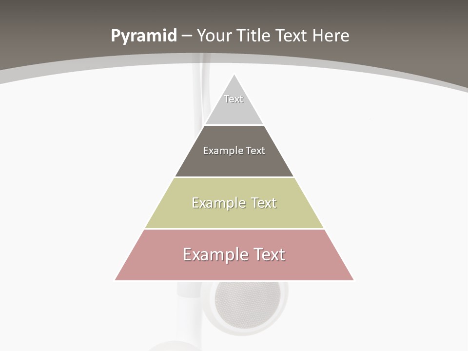 Music Isolated Cable PowerPoint Template