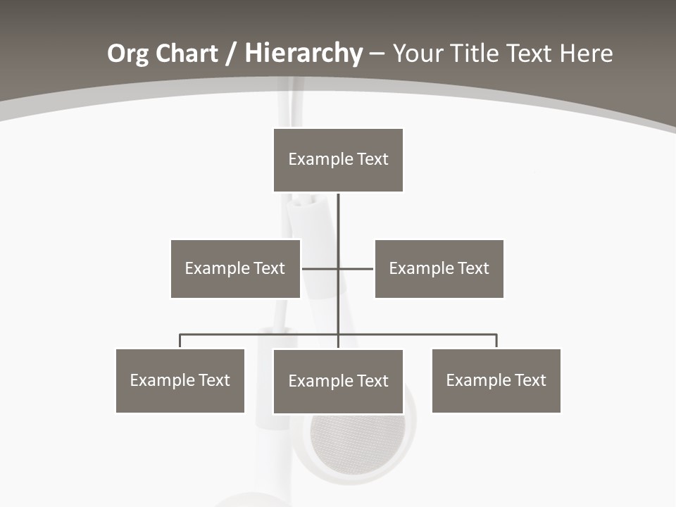 Music Isolated Cable PowerPoint Template